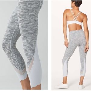 Lululemon Wunder Under Crop Special Edition Scallop WeeAreFromSpaceSilverSpoon 2